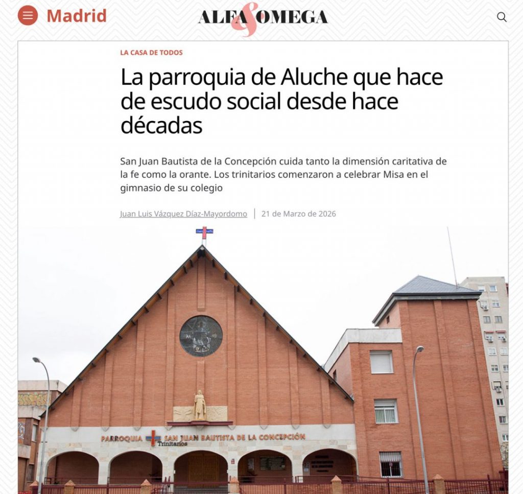 artículo Alfa y Omega Parroquia San Juan Bautista de la Concepción Madrid