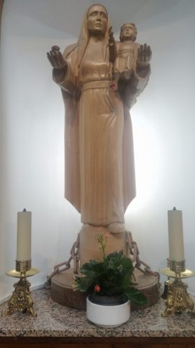 Virgen del Buen Remedio en la Parroquia S. Juan Bautista de la Concepción (Aluche, Madrid)