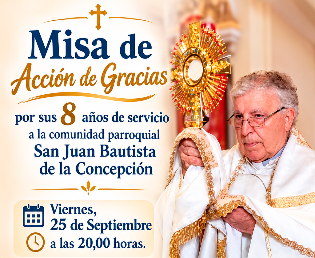 misa acción de gracias P. Domingo Conesa parroquia Aluche Madrid