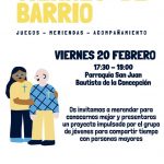 Proyecto Jóvenes y Mayores Viernes de Barrio Parroquia San Juan Bautista de la Concepción